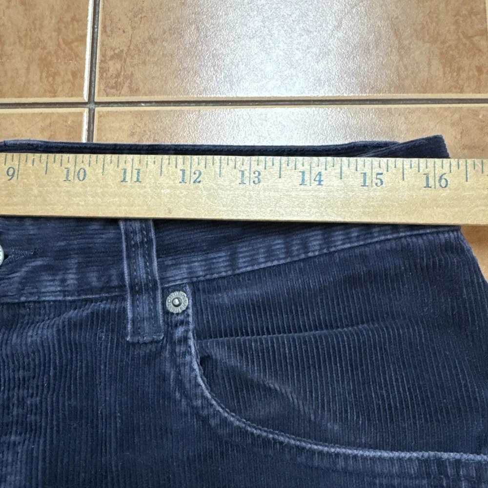 TOMMY HILFIGER Freedom Fit Mens 32 x 32 Navy Blue Corduroy Pants Cotton Vintage